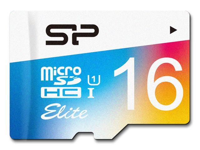 Silicon Power 16GB Elite microSDHC UHS-I/U1 Class 10 Memory Card with Adapter, Speed Up to 85MB/s (SP016GBSTHBU1V20BT)