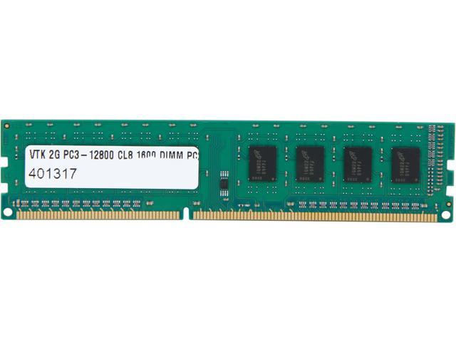 Visiontek 2GB DDR3 1600 (PC3 12800) Desktop Memory  unbuffered Model 900390