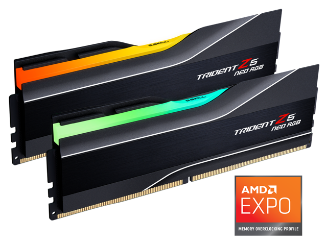 G.SKILL Trident Z5 Neo RGB Series 64GB (2 x 32GB) 288-Pin PC RAM DDR5 6000 (PC5 48000) Desktop Memory Model F5-6000J3040G32GX2-TZ5NR