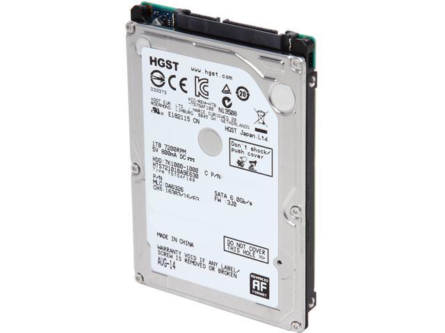 Hgst Travelstar 7k1000 Hts721010a9e630 0j22423 1tb 7200 Rpm 32mb Cache Sata 6 0gb S 2 5 Internal Notebook Hard Drive Standard Model Bare Drive