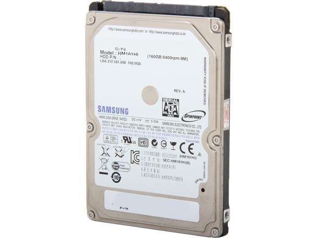 SAMSUNG Spinpoint M7E ST160LM000 160GB 5400 RPM 8MB Cache SATA 3.0Gb/s 2.5" Internal Notebook Hard Drive Bare Drive