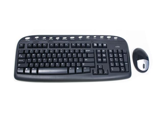 LITE-ON SK-7260(O) Black 103 Normal Keys 13 Function Keys RF Wireless ...