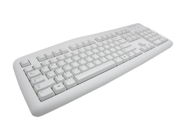 Microsoft Keyboard 200 6JH-00026 White USB Wired Standard Keyboard ...