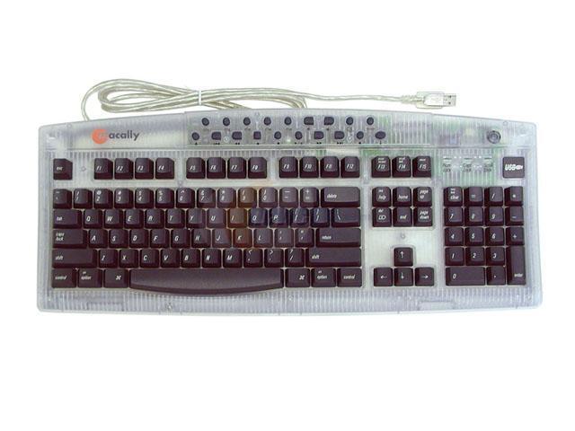 Macally IMEDIAKEY 2 Tone 105 Normal Keys 19 Function Keys USB Standard Multimedia Keyboard For 