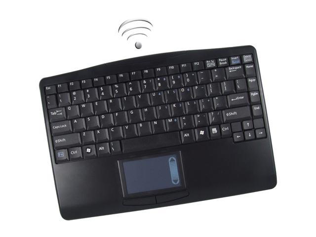 ADESSO SlimTouch 4000BB WKB-4000BB Black Bluetooth Wireless Slim Touchpad Keyboard
