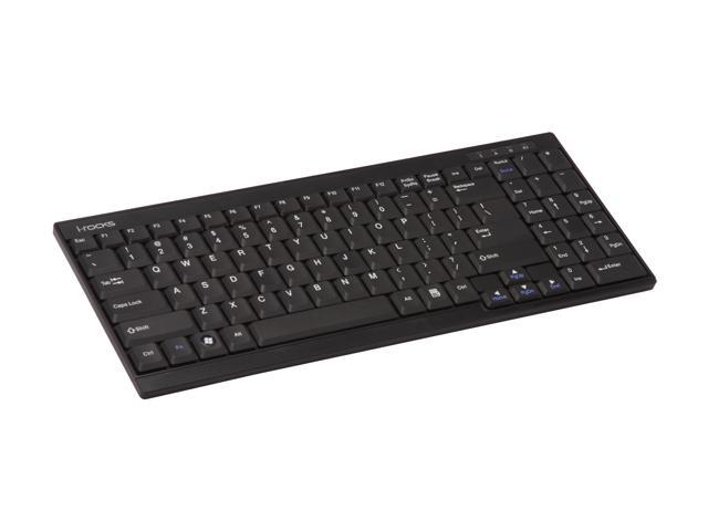 i-rocks RF-6520-BK Black 99 Normal Keys 2.4GHz Wireless Ultra Slim 1.5 ...