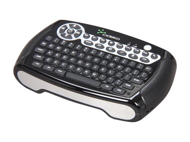 Cideko 857603002319 Black USB RF Wireless Mini Air Keyboard for Digital Life