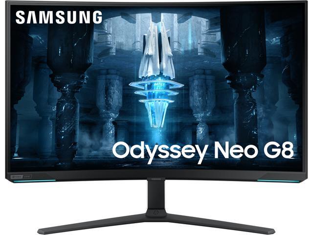 SAMSUNG 32" Max 240 Hz VA UHD Gaming Monitor FreeSync Premium Pro (AMD Adaptive Sync) 3840 x 2160 (4K) DCI-P3 95% HDMI, DisplayPort, USB, Audio Odyssey Neo G8 LS32BG852NNXGO