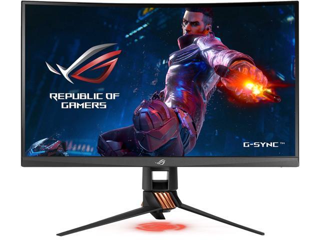 ASUS ROG Swift PG27VQ 27" 1440p 1ms 165Hz DP HDMI G-SYNC Aura Sync Curved Gaming Monitor with Eye Care