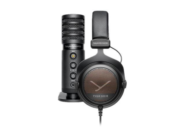 beyerdynamic TEAM TYGR Streaming Bundle including Open-Back Gaming Headphones TYGR 300 R and FOX Professional USB Studio Microphone