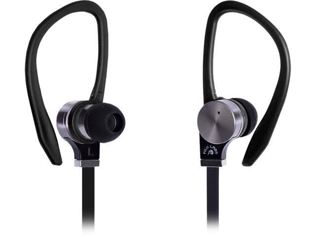 Fuji Labs Black AUFJ-SQWTS306BK 3.5mm Connector Sonique SQ306 Premium Titanium In-Ear Headphones with In-line Mic