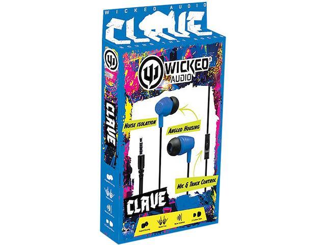 Wicked Blue WI-551 Earbud Clave Wired Earbud - Blue