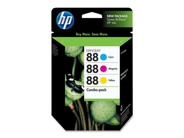 HP 88 Cyan/Magenta/Yellow Officejet Ink Cartridges Combo Ppack (CC606FN) - Newegg.com