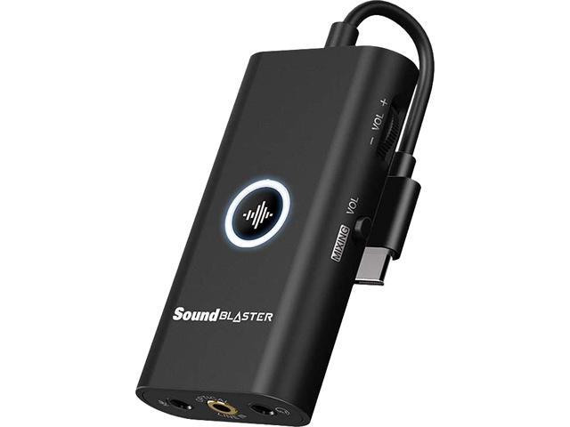 Creative Sound Blaster G3 USB-C External Gaming USB DAC and Amp for PS4, Nintendo Switch, Ft. GameVoice Mix (Audio Balance for Game/Chat), Mic/Vol Control and Mobile App Control, Plug-and-Play