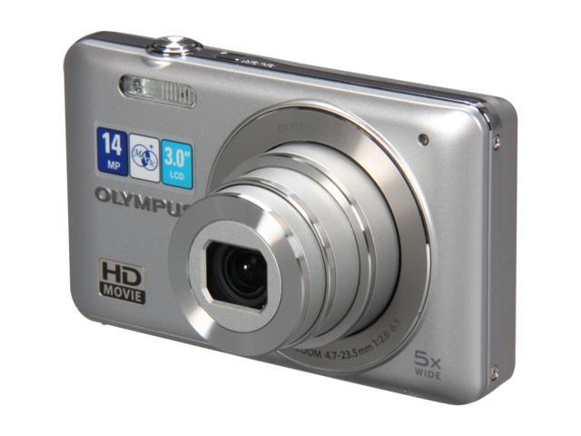 OLYMPUS VG-120 Silver 14.0 MP 5X Optical Zoom Digital Camera - Newegg.com