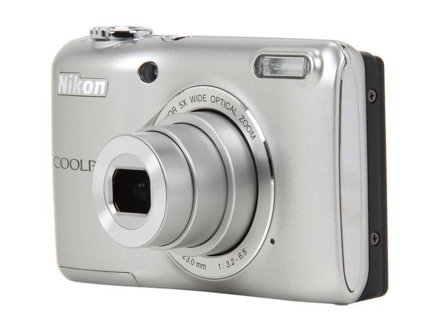 Nikon Coolpix L26 Silver 16.1 MP 5X Optical Zoom Wide Angle Digital
