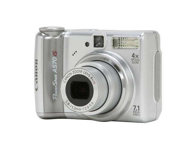 Canon PowerShot A 570 IS Silver 7.1 MP 4X Optical Zoom Digital Camera ...