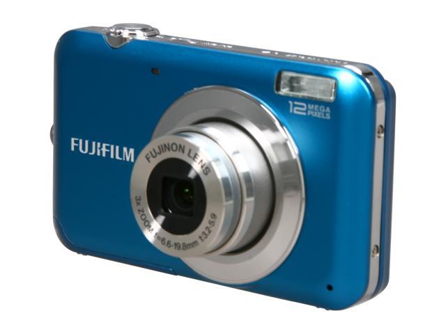 FUJIFILM FINEPIX JV100 Blue 12 MP 3X Optical Zoom Digital Camera ...