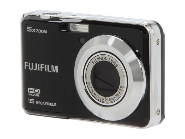 FUJIFILM FinePix AX550 Black 16.0 MP 5X Optical Zoom Digital Camera ...