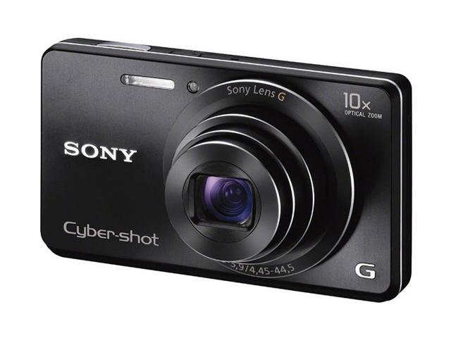 SONY Cyber-shot DSCW690/B Black 16.1 MP 10X Optical Zoom Digital Camera ...