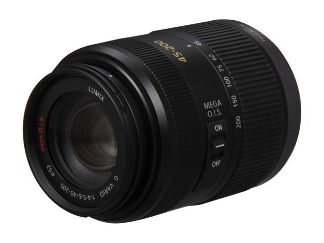 Panasonic H-FS045200 Lumix G Vario 45-200 F/4.0-5.6 Mega O.I.S. Micro 4 ...