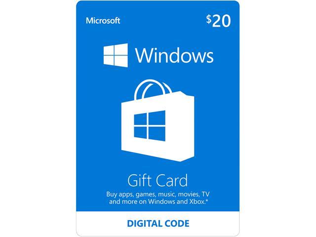 Microsoft Windows Store Gift Card - $20 (Email Delivery)
