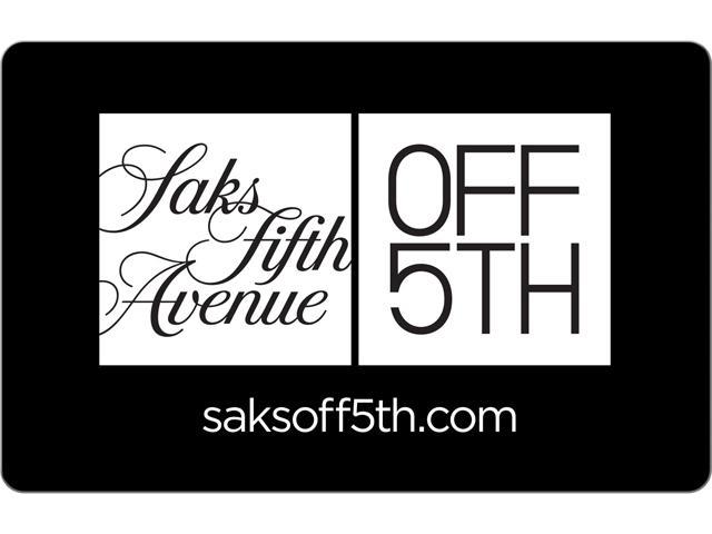 Saks Off Fifth Ave 25 Gift Card Email Delivery