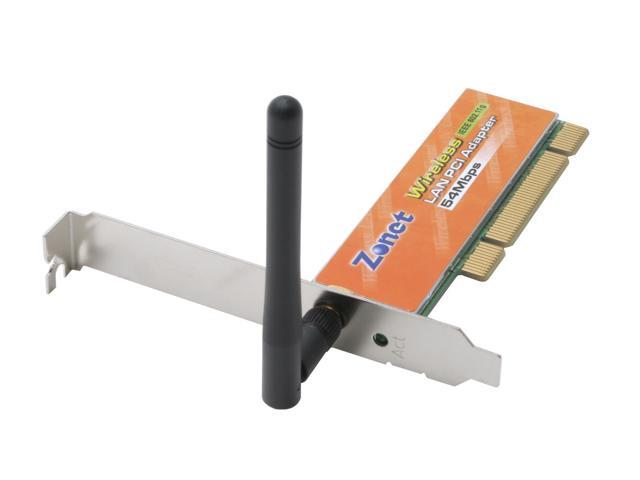 zonet wireless lan pci adapter 54mbps driver windows 10