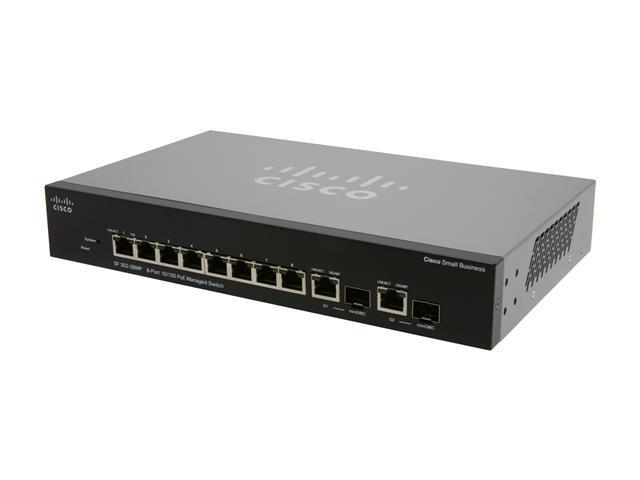 Cisco SF302-08MP (SRW208MP-K9-NA) 8-port 10/100 Max PoE Managed Switch ...