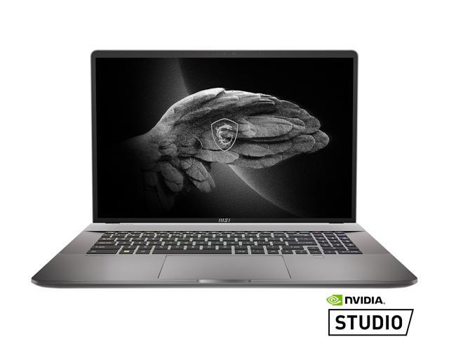 MSI Laptop Intel Core i7 12th Gen 12700H (2.30GHz) 32GB Memory 1 TB NVMe SSD NVIDIA GeForce RTX 3070 Ti Laptop GPU 17.0" Touchscreen Windows 11 Pro 64-bit Creator Z17 A12UGST-049