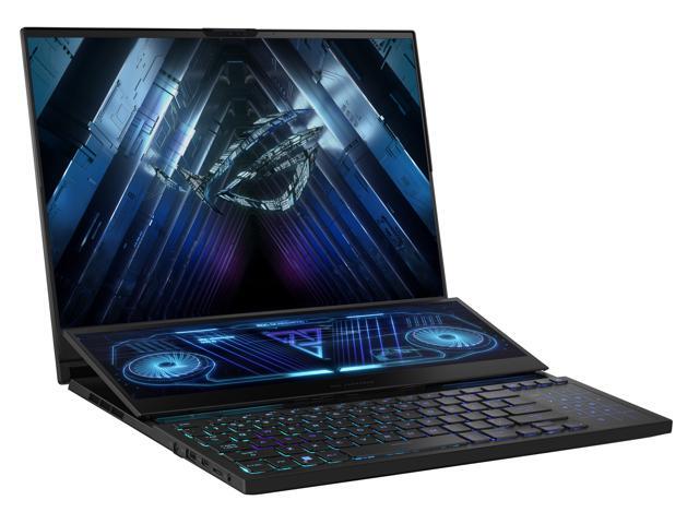 ASUS ROG Zephyrus Duo 16 (2023) Gaming Laptop, 16” Mini LED 240Hz/3ms, QHD 16:10 Display, 100% DCI-P3, NVIDIA GeForce RTX 4080, AMD Ryzen 9 7945HX, 32GB DDR5, 1TB SSD, Windows 11 Pro, GX650PZ-XS96