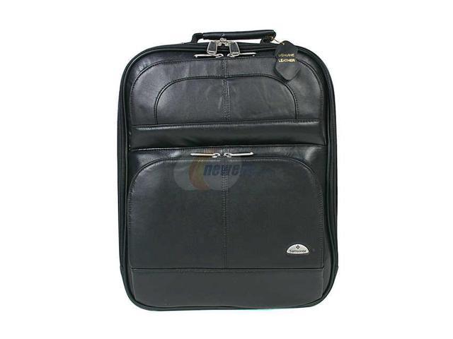 samsonite black leather backpack