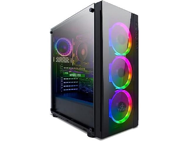 YEYIAN KATANA X24 Gaming Desktop PC, INTEL 12th Gen Alder Lake i5-12400F 6-Core 2.5GHz, GeForce RTX 3060 12GB GDDR6, 1TB NVMe SSD, 16GB DDR4 3200MHz, 4 ARGB, Win 11 Home 64-bit, WiFi 6, BT 5.2, 650W