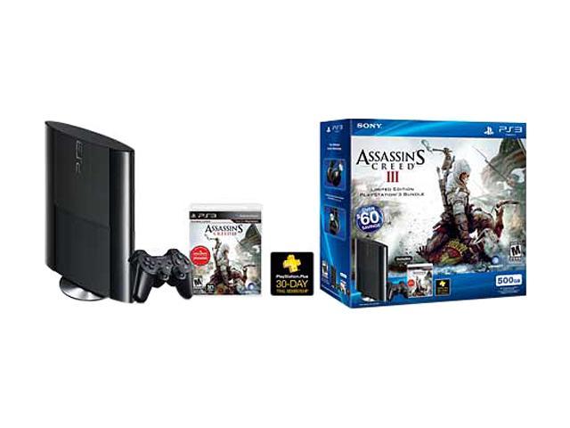 SONY PS3 500GB Assassin's Creed 3 System Bundle - Retail