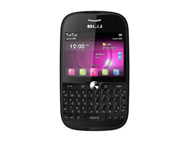 Blu Deco Pro Q360 Touch Screen QWERTY Keyboard Wi-Fi 3.2 MP Camera Bluetooth Dual-SIM Unlocked GSM Cell Phone 2.6" Black 1 GB ROM, 256 MB RAM