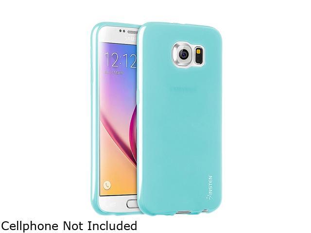Insten Sky Blue Frosted TPU Rubber Candy Skin Case for Samsung Galaxy S6 2076386