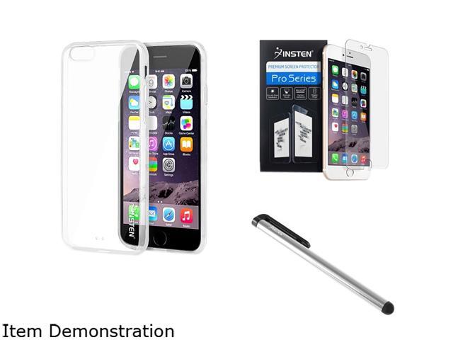 Insten Clear Bumper Clip-on Case Cover + Screen Protector + Stylus Pen for Apple iPhone 6 Plus (5.5-inch) 1967659
