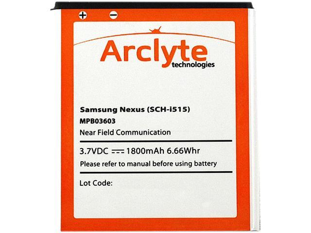 Arclyte - MPB03603 - Cell Phone Battery - Samsung Galaxy Nexus i515 (EB-L1D7IVZBSTD) with NFC
