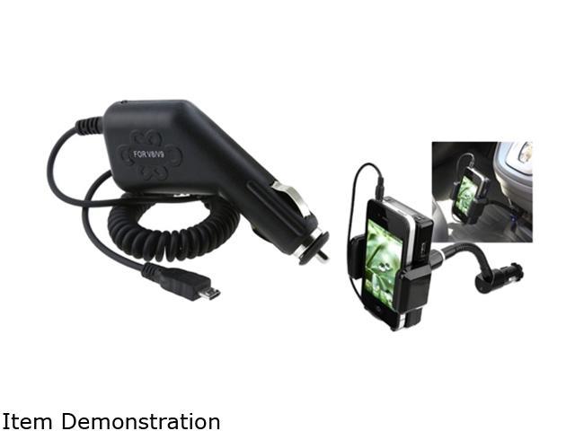 Insten 3.5mm FM Transmitter + Car Charger Compatible with Samsung Galaxy SIII S3 i9300 S4 i9500 SIV