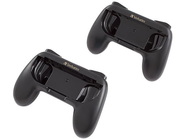VERBATIM 99798CA Controller Grips for Use with Nintendo Switch Joy-con Controller Black
