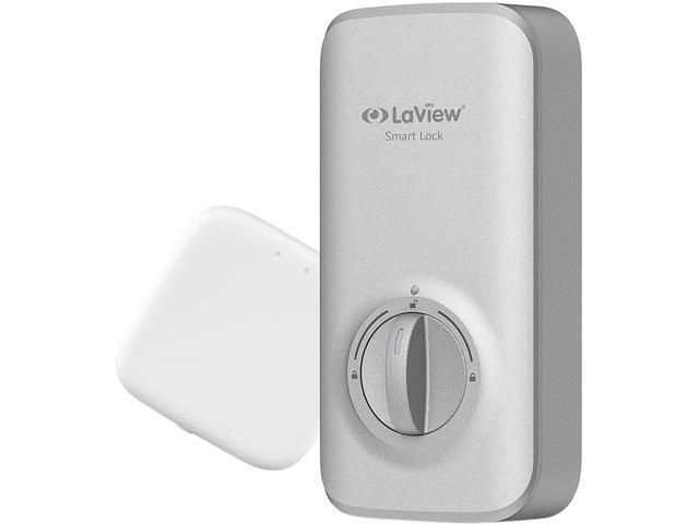 LaView Smart Door Lock, Enabled Connect WiFi & Bluetooth and Achive Wireless & Keyless Entry Door Lock, Compatible with Alexa, Fits Your Existing Deadbolt