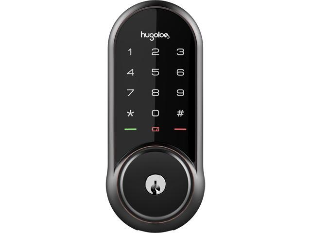 Hugolog HU03-ORB-BLU Smart Lock Dead Bolt w/ key Cylinder- Oil Rubbed Bronze - With Bluetooth Hub for Remote Control