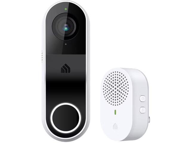 Kasa Smart Video Doorbell Camera Wired with Chime, 3MP 2K Resolution, Person Detection, 2-Way Audio, Real-Time Notification, Cloud & SD Card Storage, Alexa & Google Assistant Compatible (KD110)