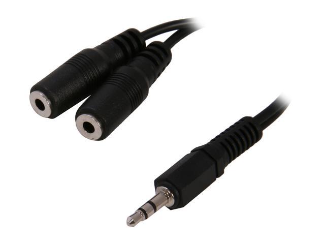 Rosewill RCW-H9010 - 3.5mm Stereo Splitter Cable - 6 Inches - Newegg.ca