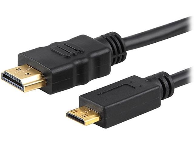 Insten 1044476 6 ft. Black 3X High Speed HDMI Cable, Type A to Type C M / M