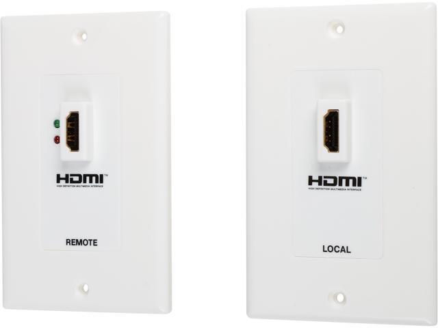 tripp lite hdmi over dual cat5 cat6 extender wall plate kit, transmitter \u0026 receiver, 1080p (p167 000) newegg com 10ft cl3 high speed hdmi cable with