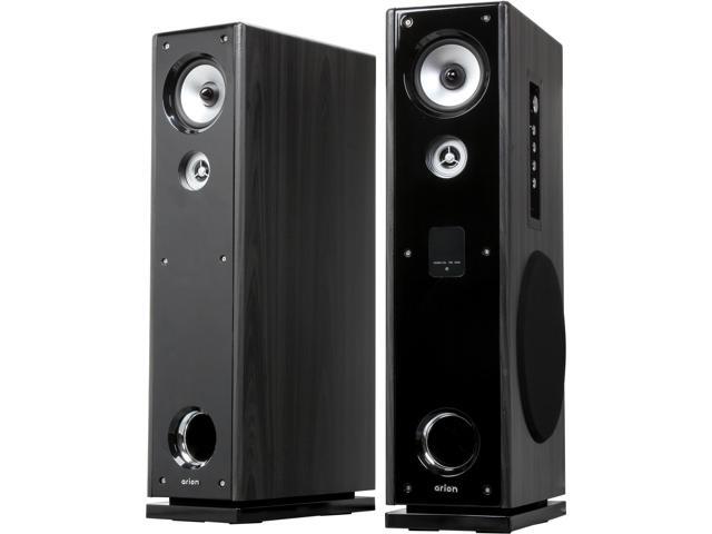 Eagle Tech ET-AR602R-BK Pair Floor Standing Powered Speakers with