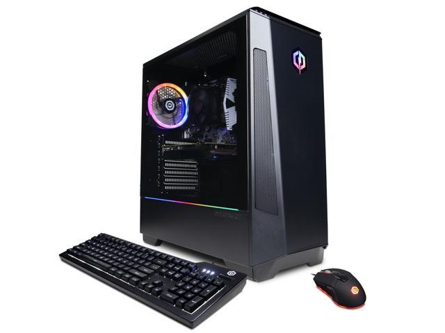 CyberpowerPC Gaming Desktop PC Gamer Master GM60670 Ryzen 7 5000 Series 5700X (3.40GHz) 8GB DDR4 1 TB PCIe SSD NVIDIA GeForce RTX 3060 Windows 11 Home 64-bit