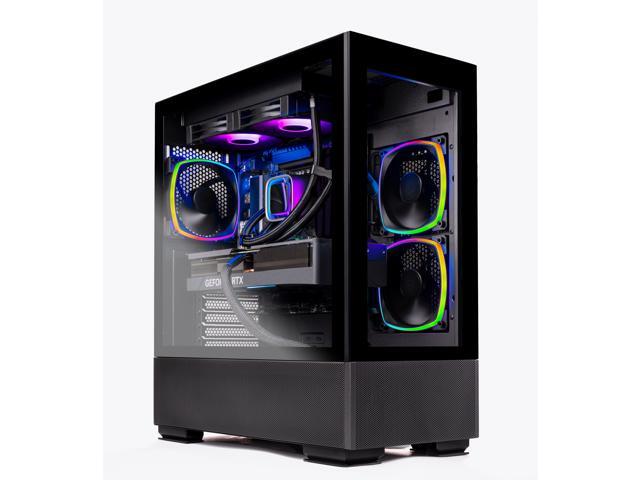 Skytech Azure Gaming PC Desktop - Intel Core i7 12700F 2.1 GHz, NVIDIA RTX 4070, 1TB NVMe SSD, 16GB DDR4 RAM 3200, 750W GOLD PSU, 240mm AIO, Wi-Fi, Windows 11 Home 64-bit