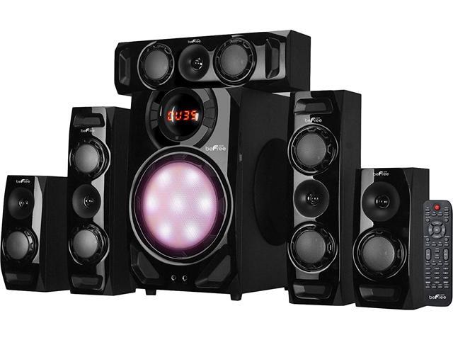 BeFree Sound BFS-510C 5.1 CH Surround Sound Bluetooth Speaker System